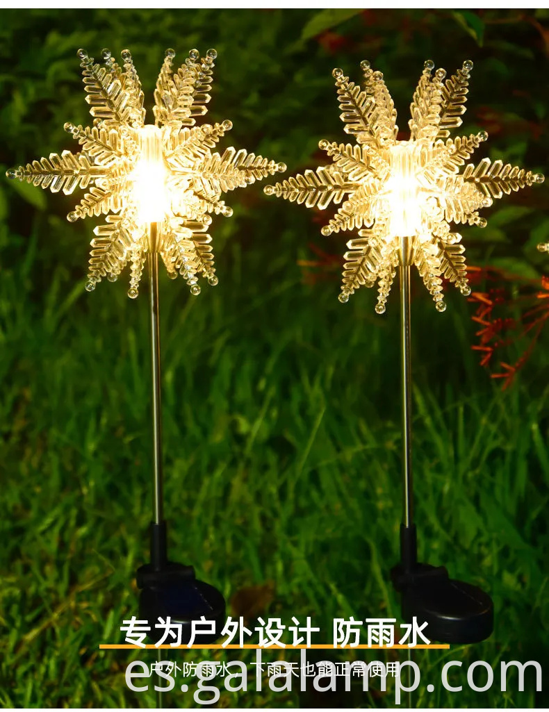 Vibrantes luces del festival LED con energía solar para jardines al aire libre